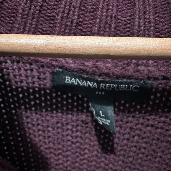 Banana Republic Cable Knit Pullover Sweater Size L - Picture 2 of 6